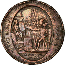 Monnaie, France, Monneron, 5 Sols, 1792, Paris, TB, Bronze