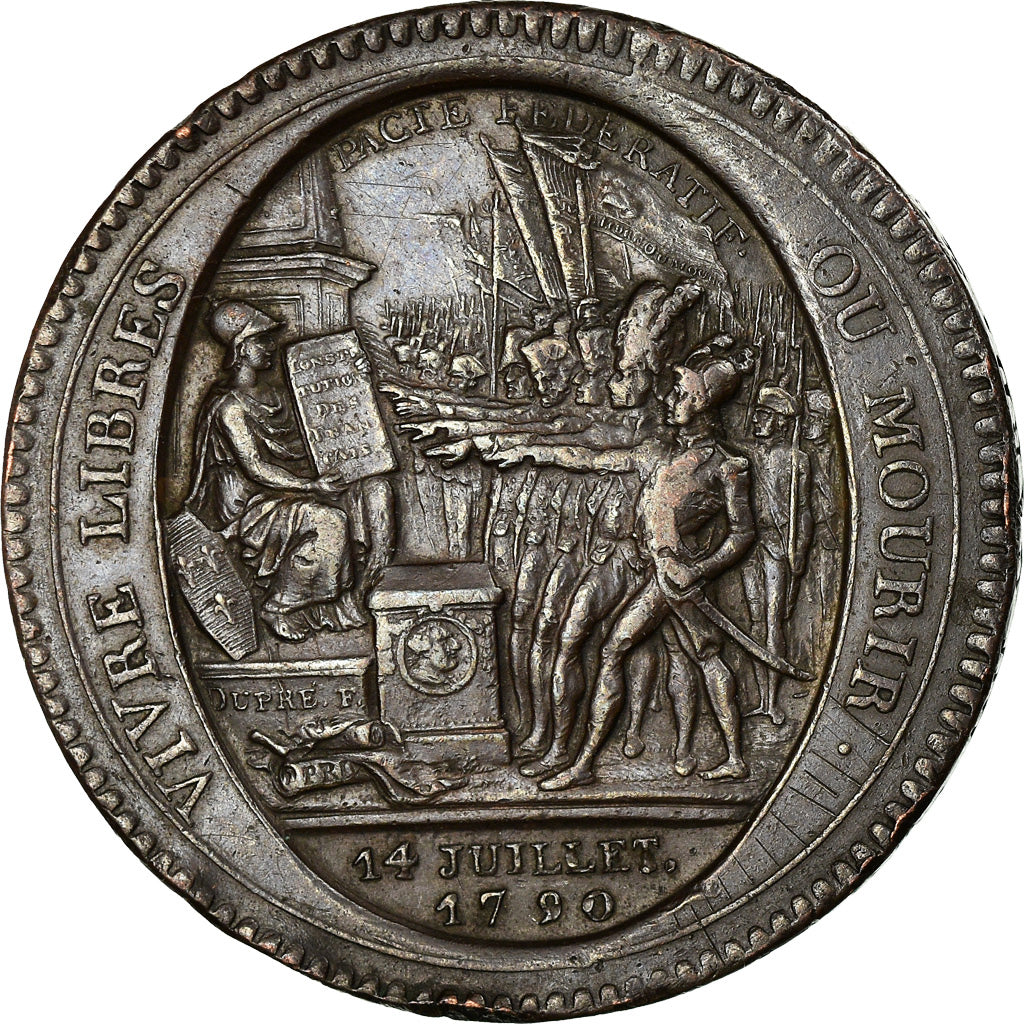Coin, France, Monneron, 5 Sols, 1792, Paris, EF(40-45), Bronze