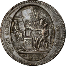 Coin, France, Monneron, 5 Sols, 1792, Paris, EF(40-45), Bronze