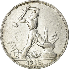 Coin, Russia, 50 Kopeks, 1925, EF(40-45), Silver, KM:89.2