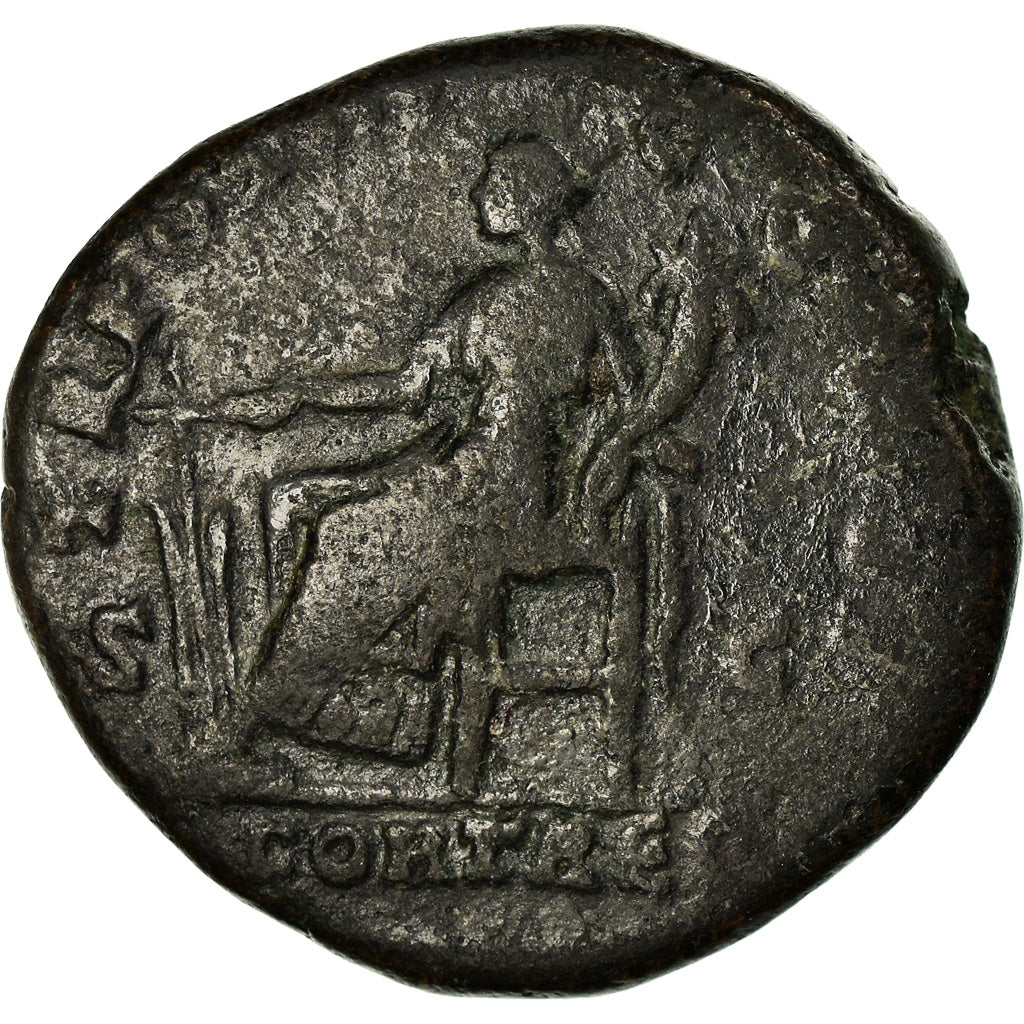 Coin, Lucius Verus, Sestertius, Rome, VF(20-25), Bronze, RIC:1345