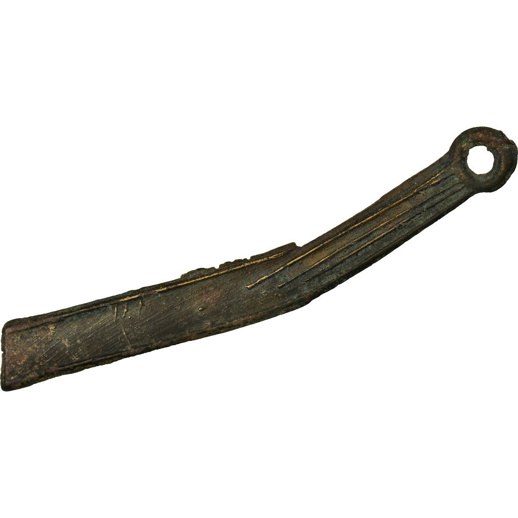 Moneta, China, Zhu dinasty, Couteau, 475-255 BC, AU(50-53), Bronze, Hartill:4.43