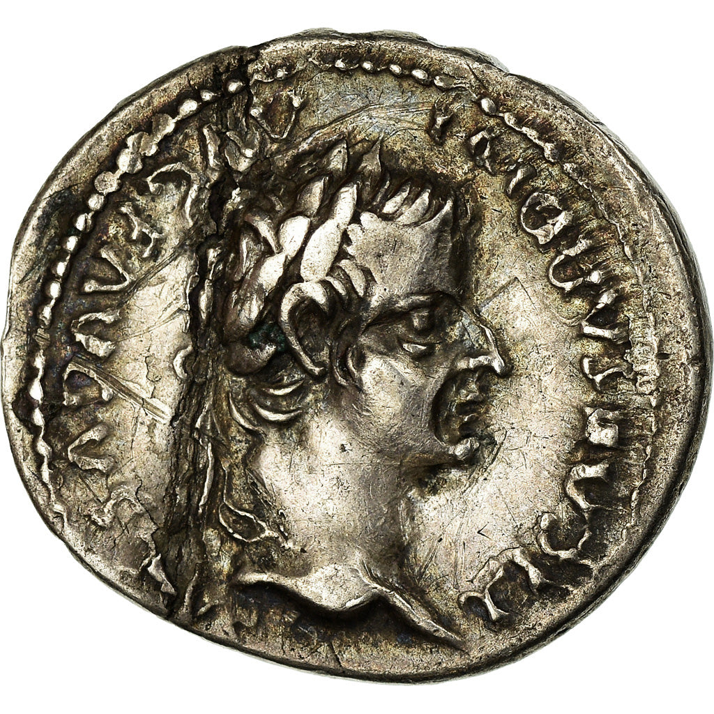 Coin, Tiberius, Denarius, Lyon - Lugdunum, Fourrée, VF(20-25), Silver, Cohen:16