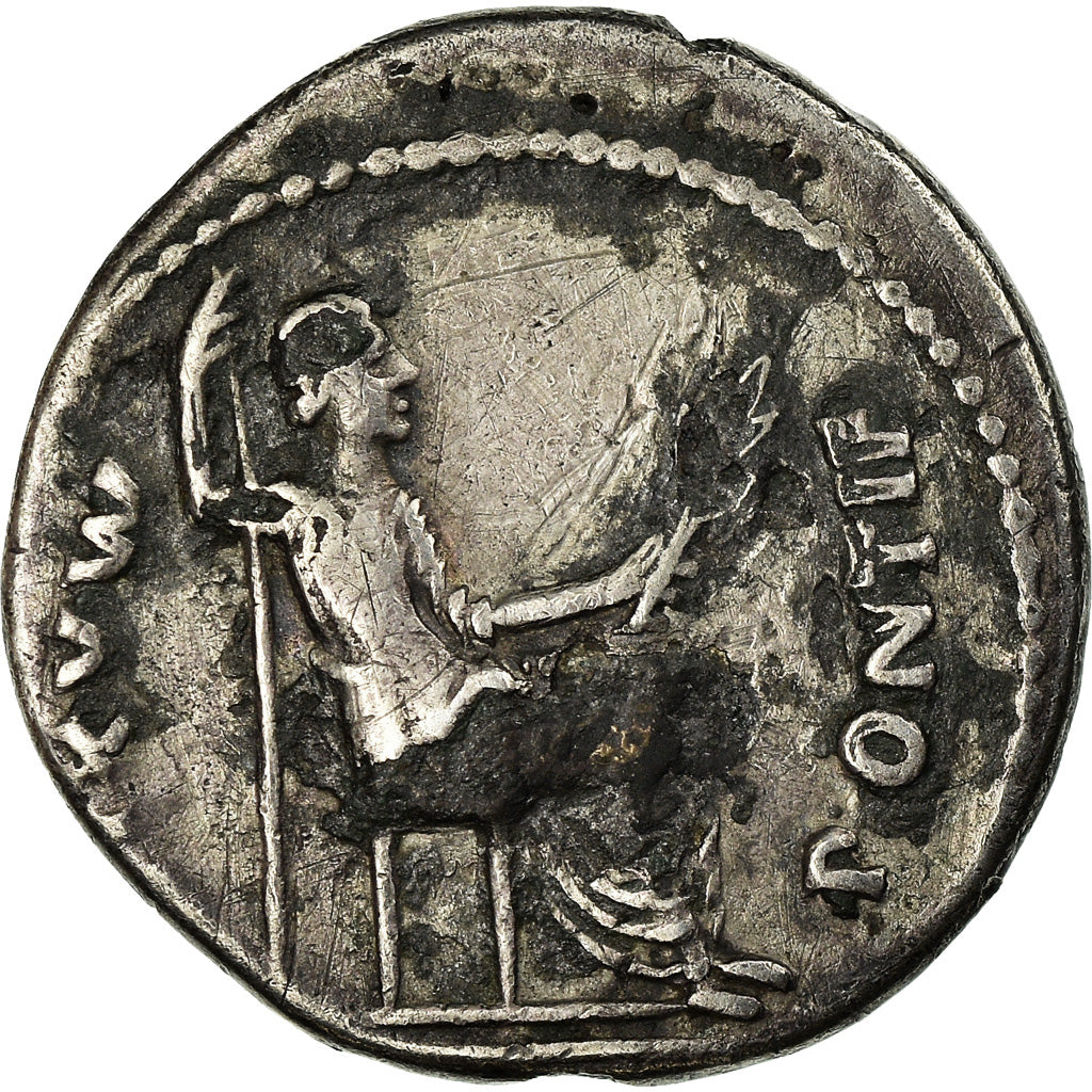 Monnaie, Tibère, Denier, Lyon - Lugdunum, Fourrée, TTB+, Argent, Cohen:16