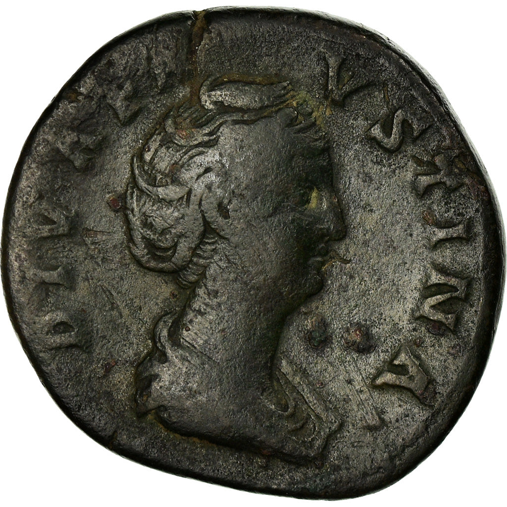 Coin, Faustina I, Sestertius, Roma, VF(30-35), Bronze, RIC:1169