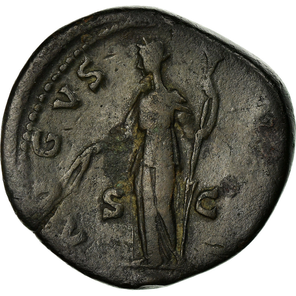 Coin, Faustina I, Sestertius, Roma, VF(30-35), Bronze, RIC:1169