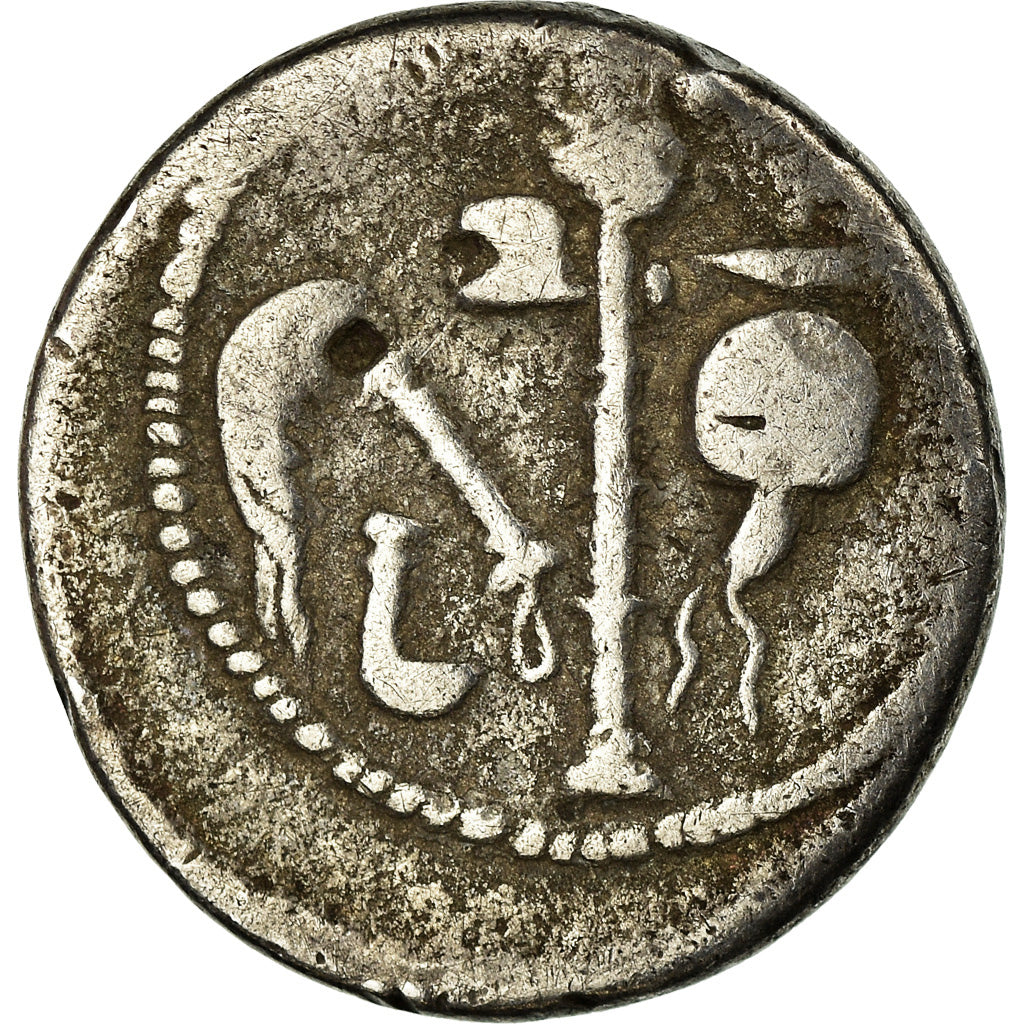 Moneta, Julius Caesar, Denarius, EF(40-45), Srebro, Crawford:443/1