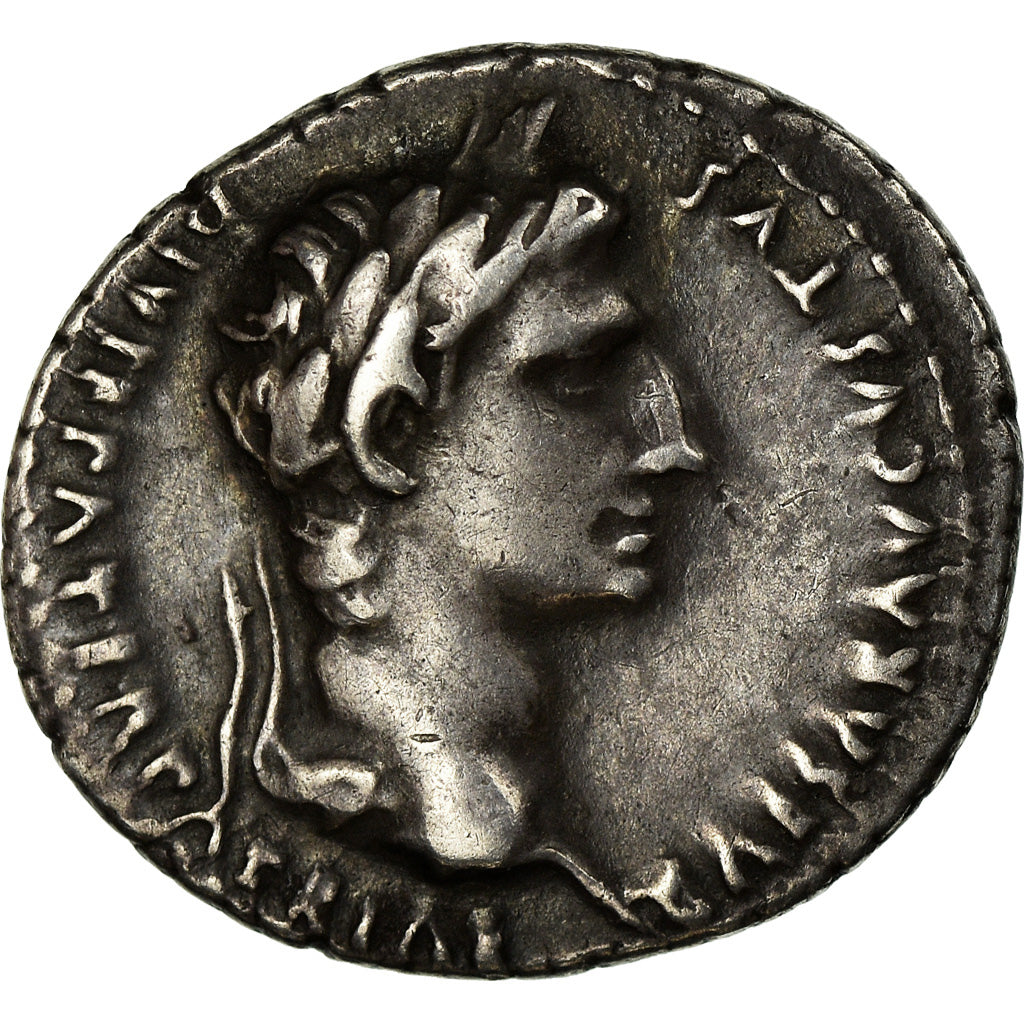 Moneta, Augustus, Denarius, Lyon - Lugdunum, SPL-, Argento, RIC:207
