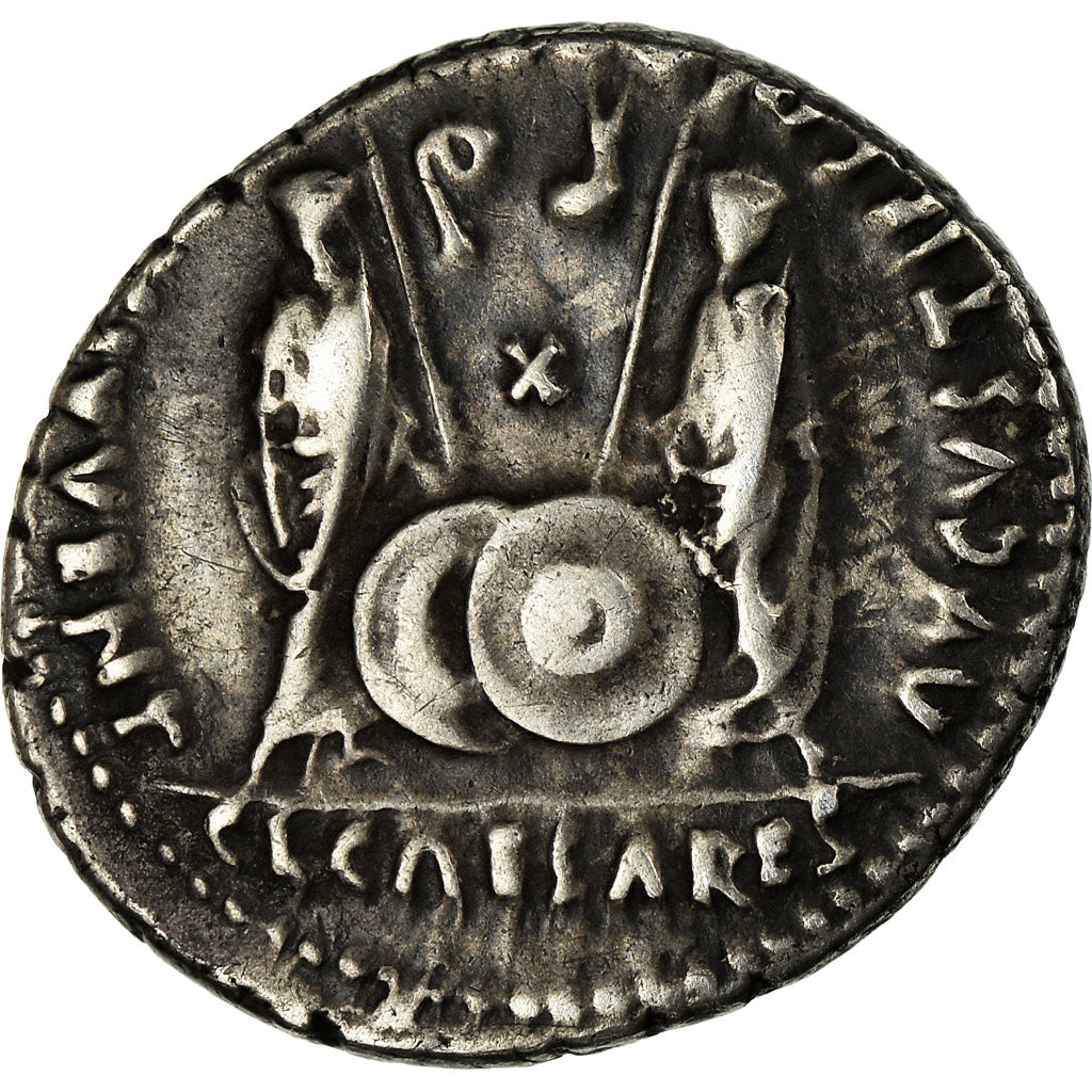 Moneta, Augustus, Denarius, Lyon - Lugdunum, SPL-, Argento, RIC:207