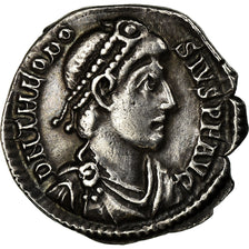 Coin, Theodosius I, Siliqua, Aquileia, AU(55-58), Silver, RIC:28d