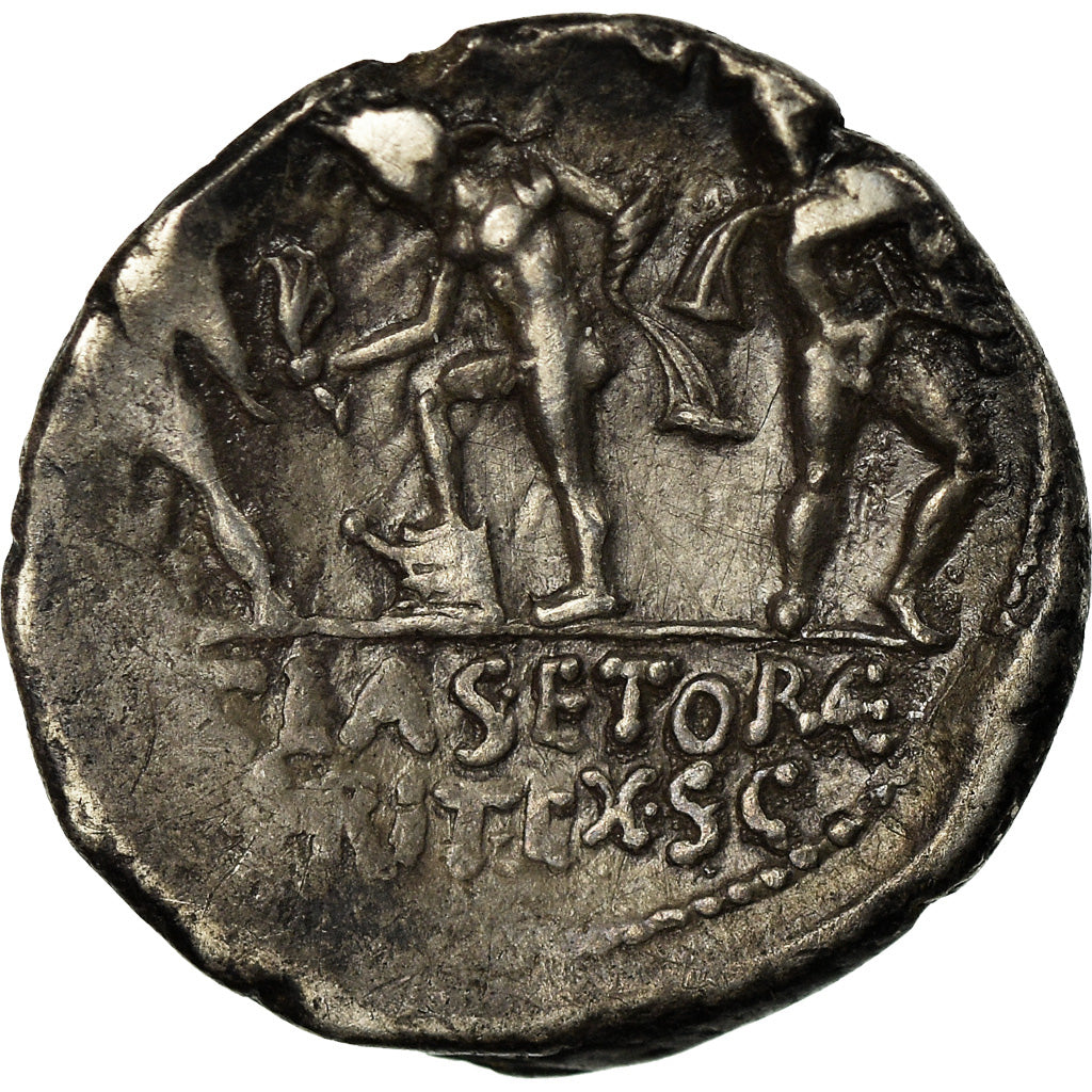 Coin, Sextus Pompey, Denarius, Sicily, AU(50-53), Silver, Crawford:511/3a
