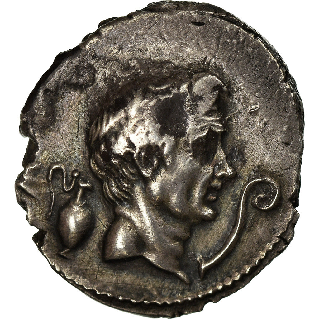 Coin, Sextus Pompey, Denarius, Sicily, AU(50-53), Silver, Crawford:511/3a