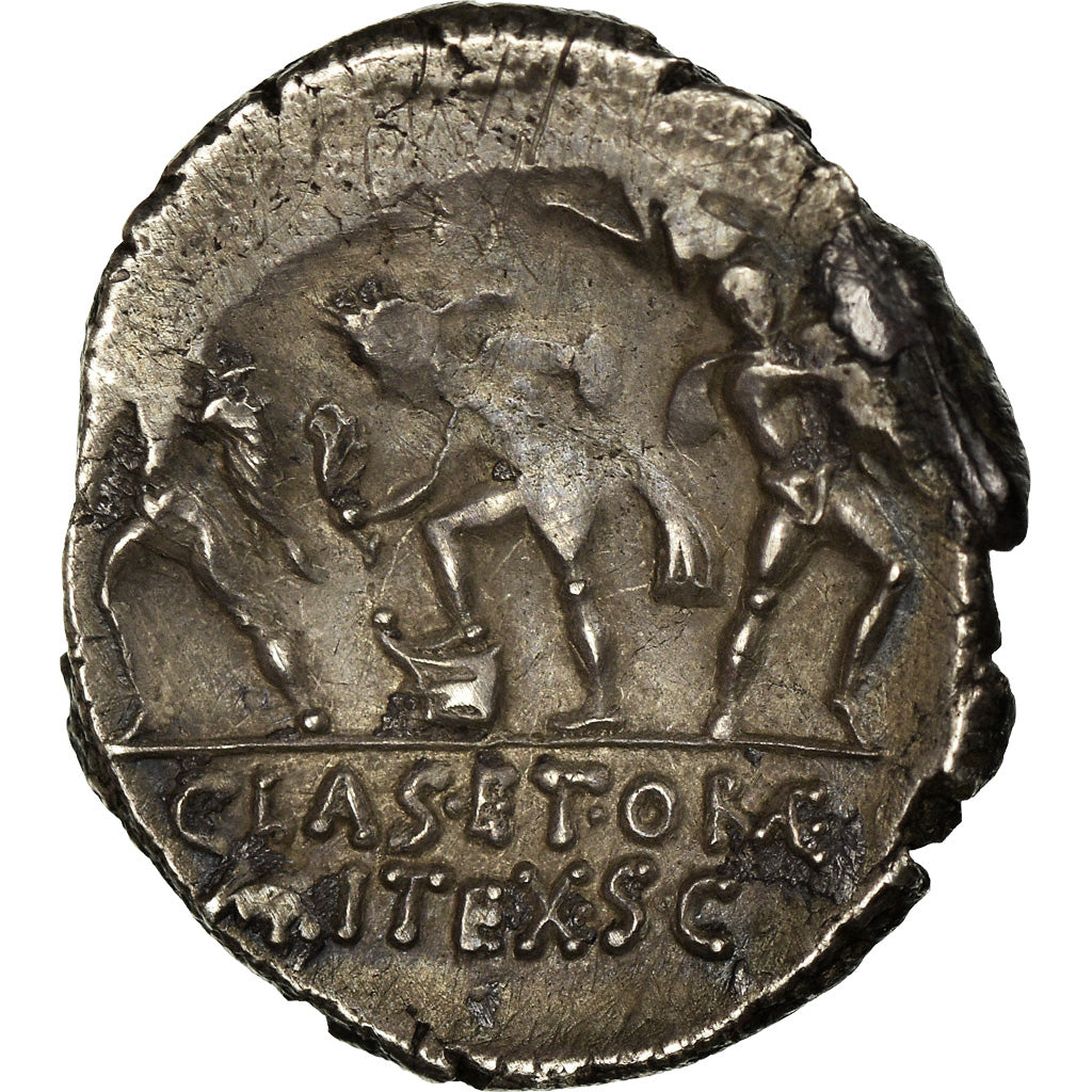 Coin, Sextus Pompey, Denarius, Sicily, AU(50-53), Silver, Crawford:511/3a