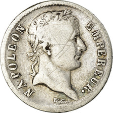 Moeda, França, Napoléon I, Franc, 1813, Toulouse, VF(20-25), Prata, KM:692.10