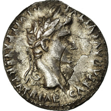 Moneda, Augustus, Denarius, Lyon - Lugdunum, EBC+, Plata, RIC:207