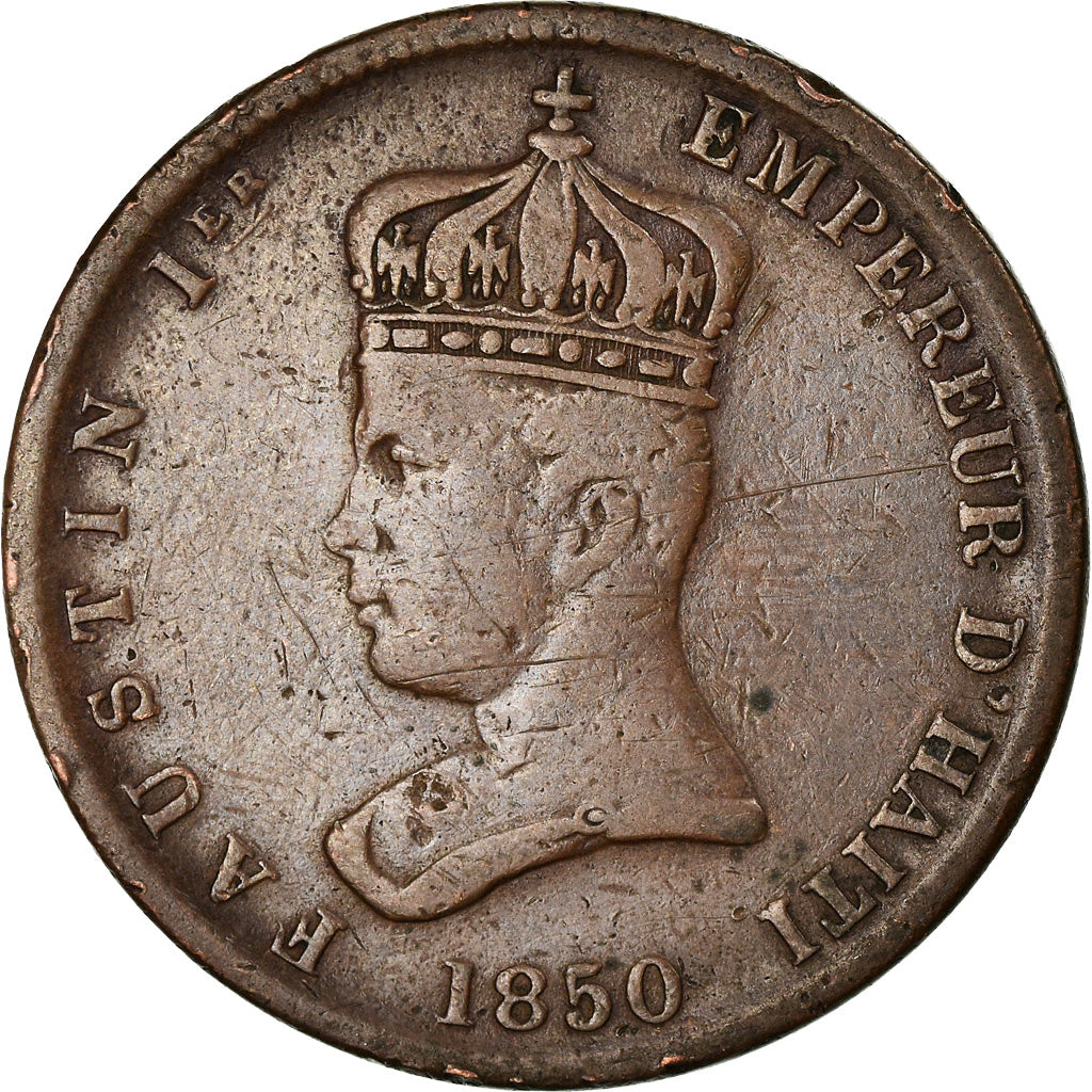 Coin, Haiti, 6-1/4 Centimes, 1850, VF(30-35), Copper, KM:38