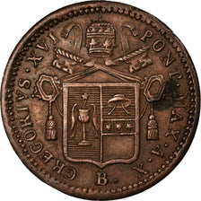 Monnaie, États italiens, PAPAL STATES, Gregory XVI, Mezzo (1/2) Baiocco, 1840