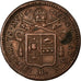 Monnaie, États italiens, PAPAL STATES, Gregory XVI, Mezzo (1/2) Baiocco, 1840