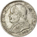 Coin, ITALIAN STATES, PAPAL STATES, Pius IX, Lira, 1868, EF(40-45), Silver