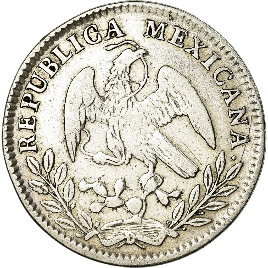 Moneda, México, 2 Reales, 1859, Mexico City, BC+, Plata, KM:374.10