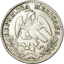 Moneda, México, 2 Reales, 1859, Mexico City, BC+, Plata, KM:374.10