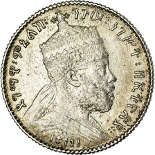 Monnaie, Éthiopie, Menelik II, Gersh, 1903, Paris, SUP, Argent, KM:12