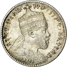 Coin, Ethiopia, Menelik II, Gersh, 1903, Paris, AU(55-58), Silver, KM:12