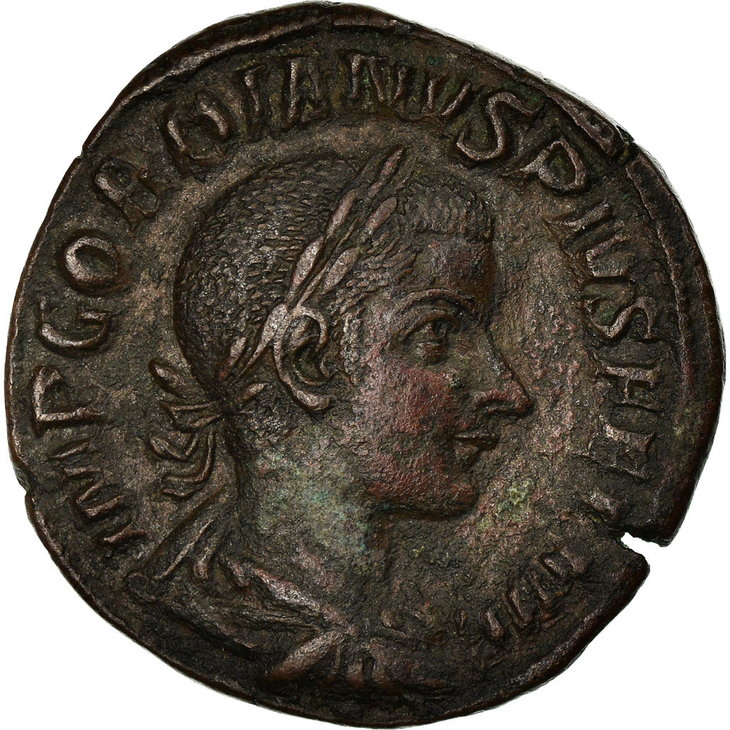 Coin, Gordian III, Sestertius, Rome, AU(50-53), Copper, Cohen:231