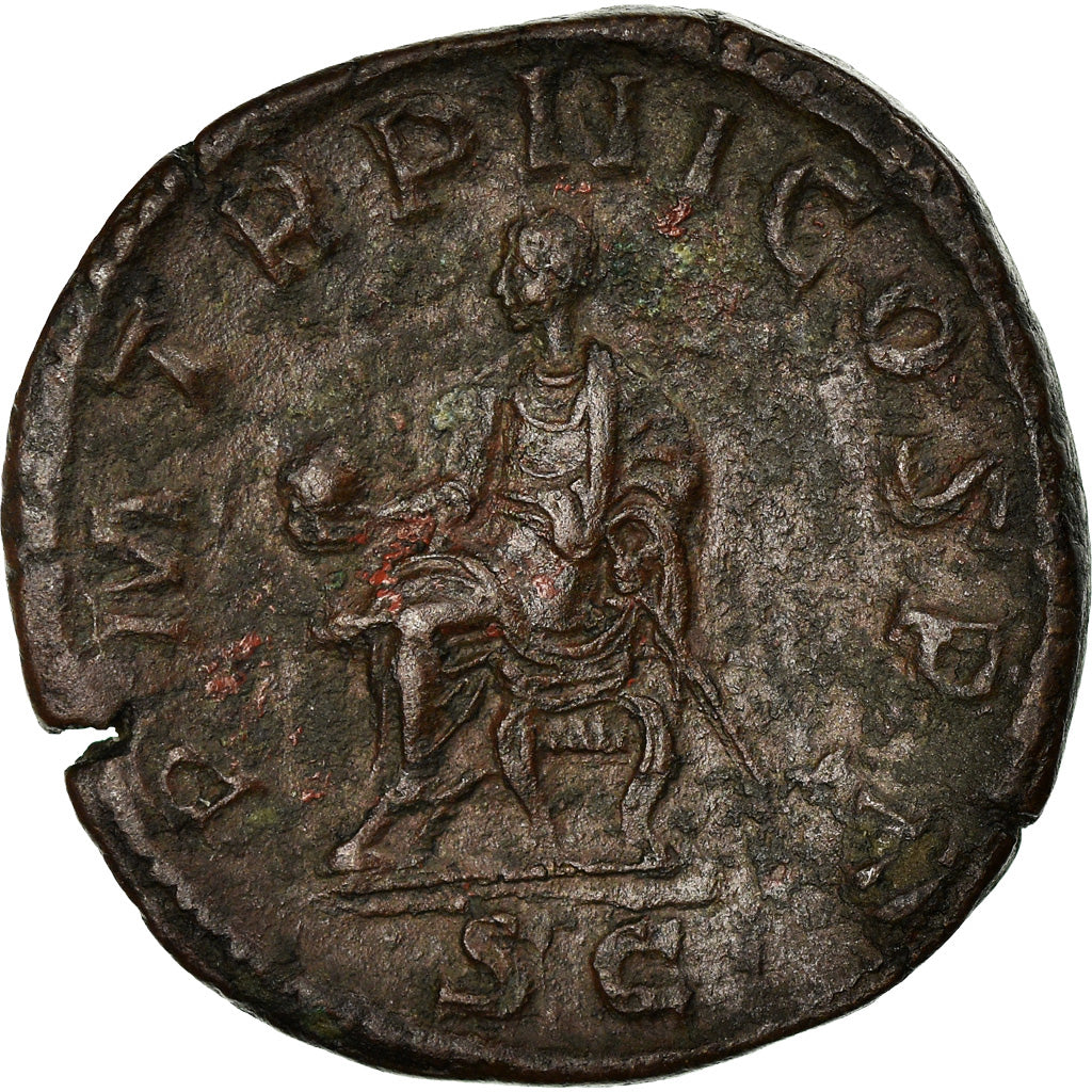 Coin, Gordian III, Sestertius, Rome, AU(50-53), Copper, Cohen:231