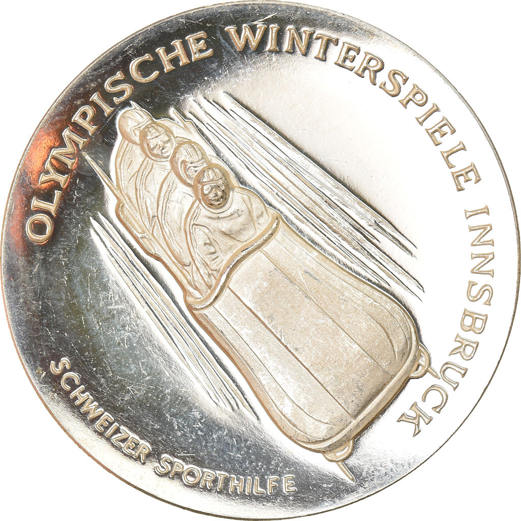Switzerland, Medal, Olympische Winterspiele Innsbruck, Bobsleigh, Sports &