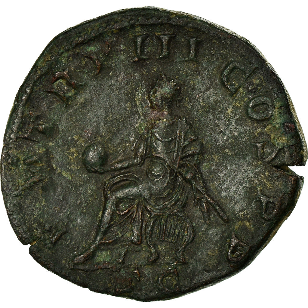 Coin, Gordian III, Sestertius, Rome, AU(55-58), Copper, Cohen:231