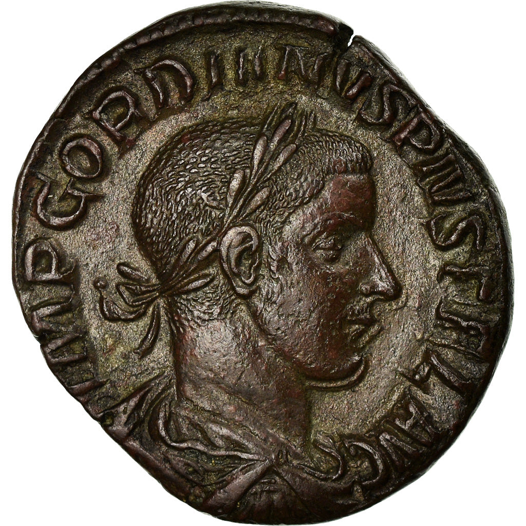Coin, Gordian III, Sestertius, Rome, AU(55-58), Bronze, RIC:302