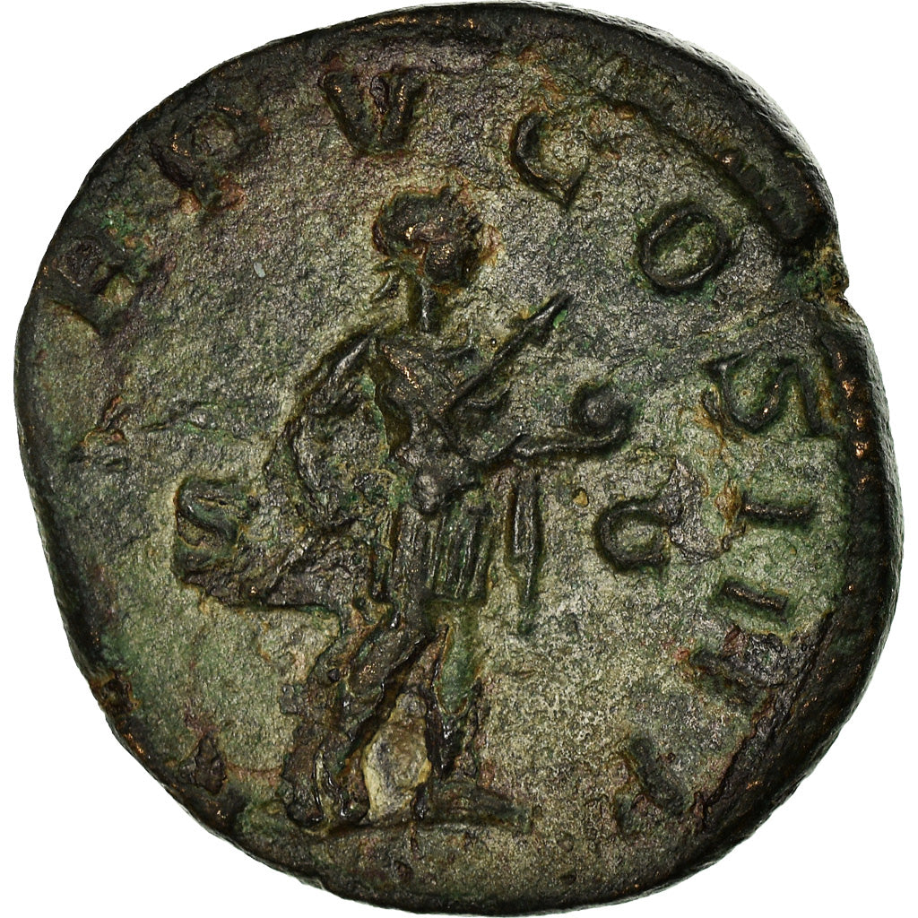 Coin, Gordian III, Sestertius, Rome, VF(30-35), Bronze, RIC:307a
