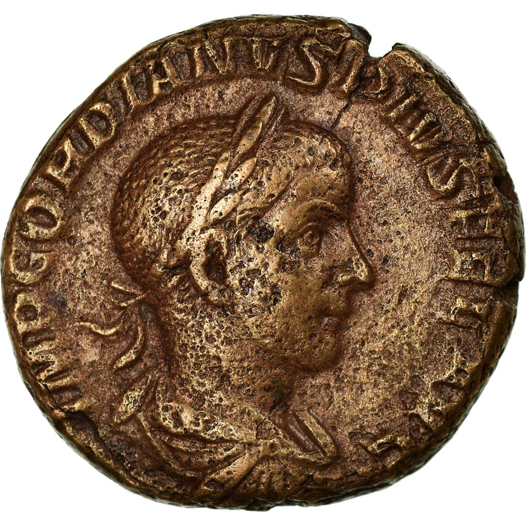Münze, Gordian III, As, 241-243, Rome, SS+, Bronze, RIC:298