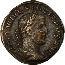 Coin, Philip I, Sestertius, Roma, EF(40-45), Bronze, RIC:166a