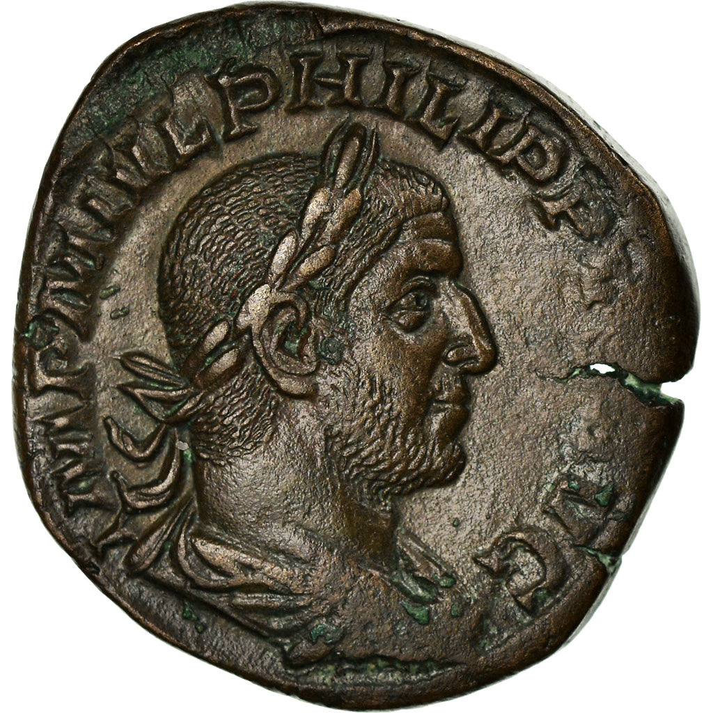 Coin, Philip I, Sestertius, Roma, EF(40-45), Bronze, RIC:156