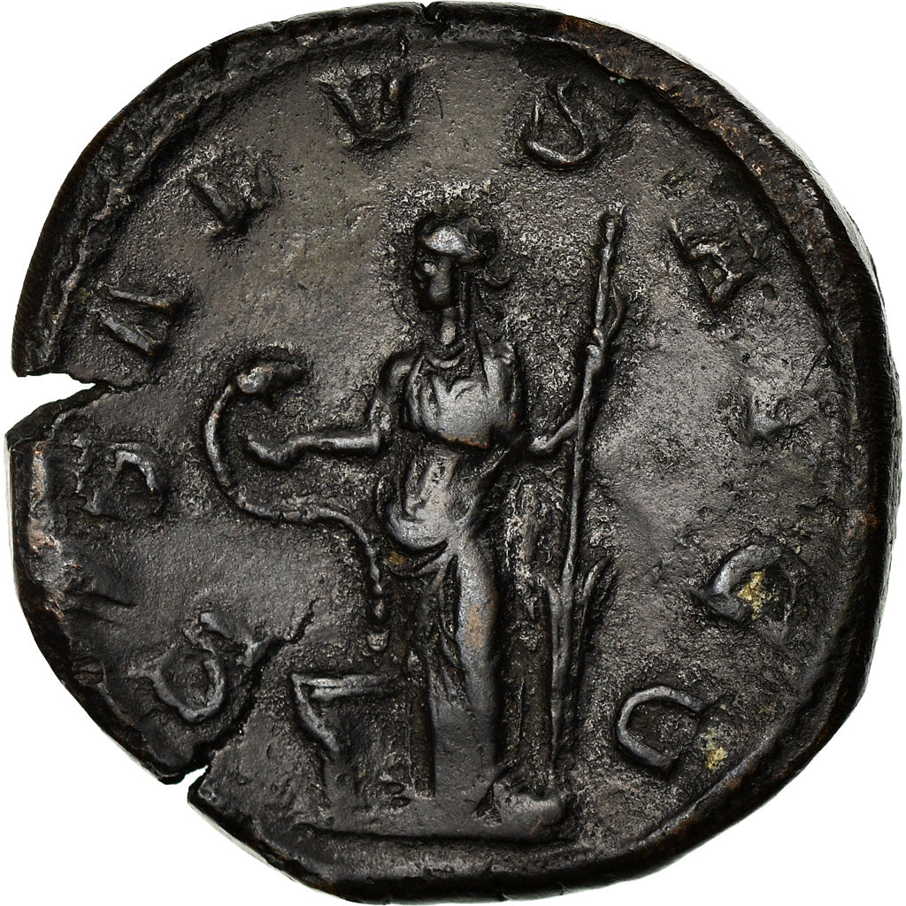Moneda, Philip I, Sestercio, 244, Rome, MBC, Cobre, RIC:187a