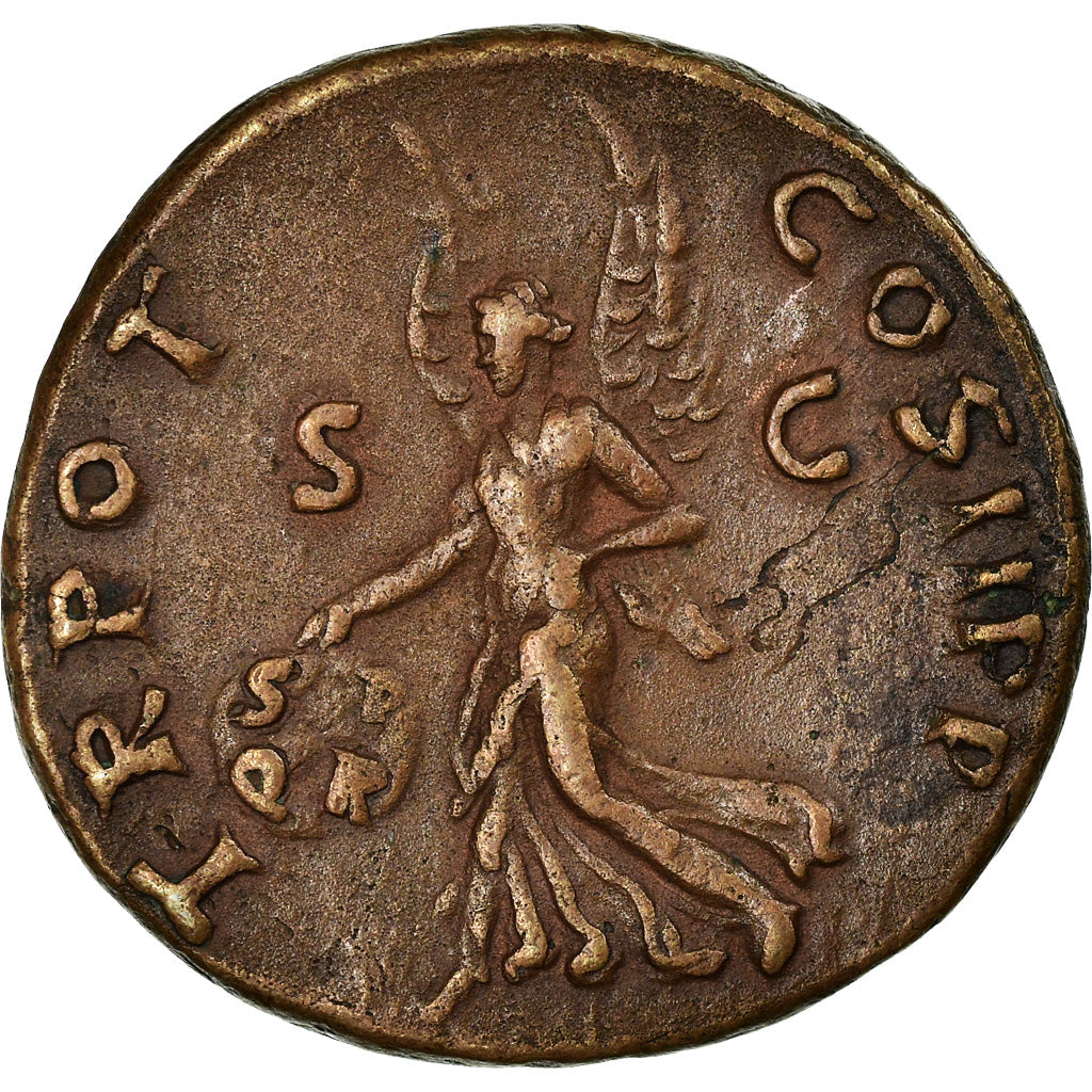 Coin, Trajan, As, Rome, AU(55-58), Bronze, RIC:434