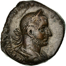 Coin, Trebonianus Gallus, Sestertius, Roma, VF(30-35), Copper, RIC:103