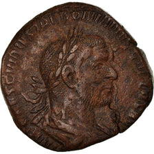 Coin, Trebonianus Gallus, Sestertius, Roma, EF(40-45), Copper, RIC:103