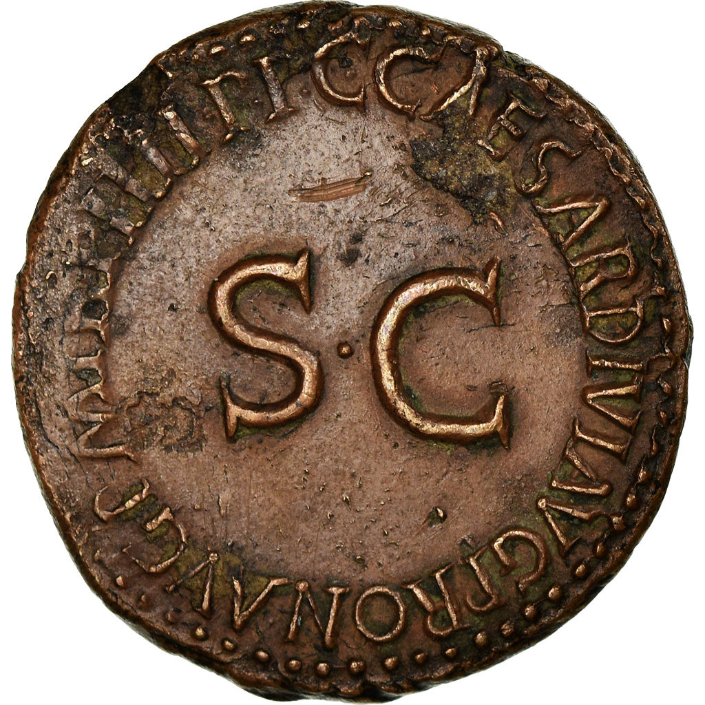 Coin, Germanicus, As, 37-38, Rome, Rare, EF(40-45), Bronze, RIC:35