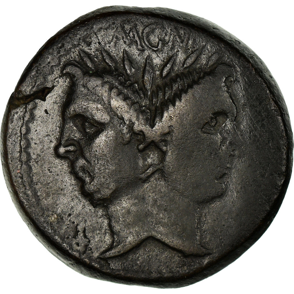 Coin, Sextus Pompey, As, Uncertain Mint, VF(30-35), Bronze, Crawford:479.1