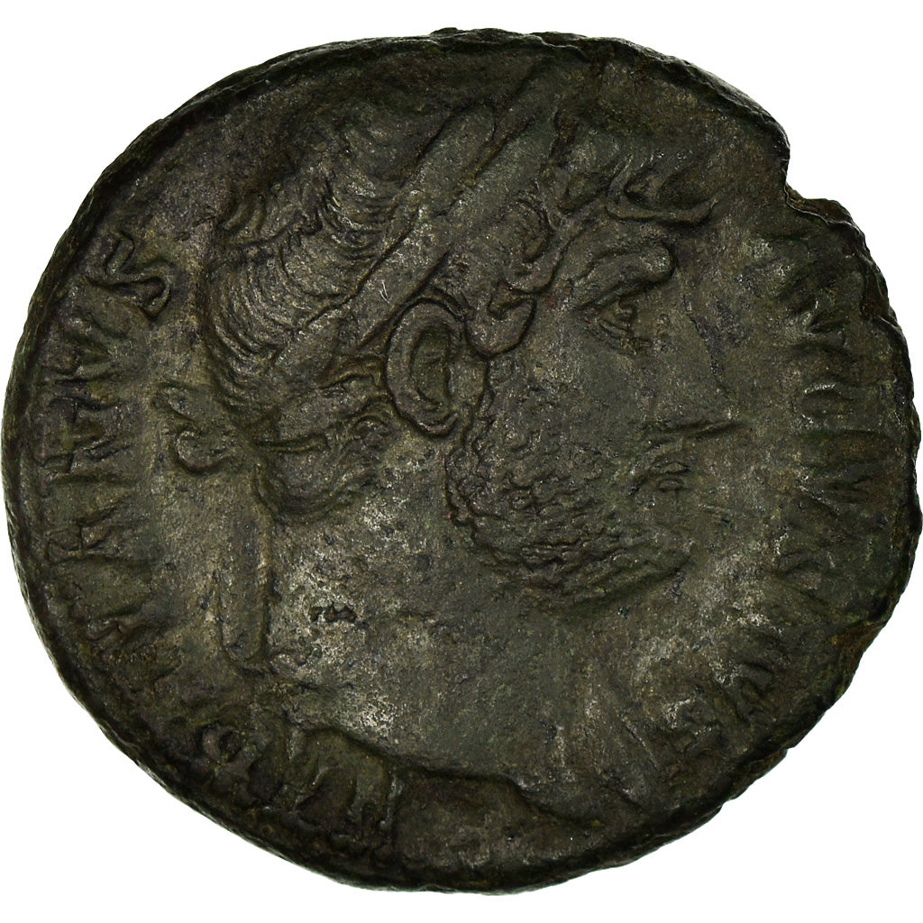 Coin, Hadrian, As, 125-128, Rome, AU(50-53), Bronze, RIC:678