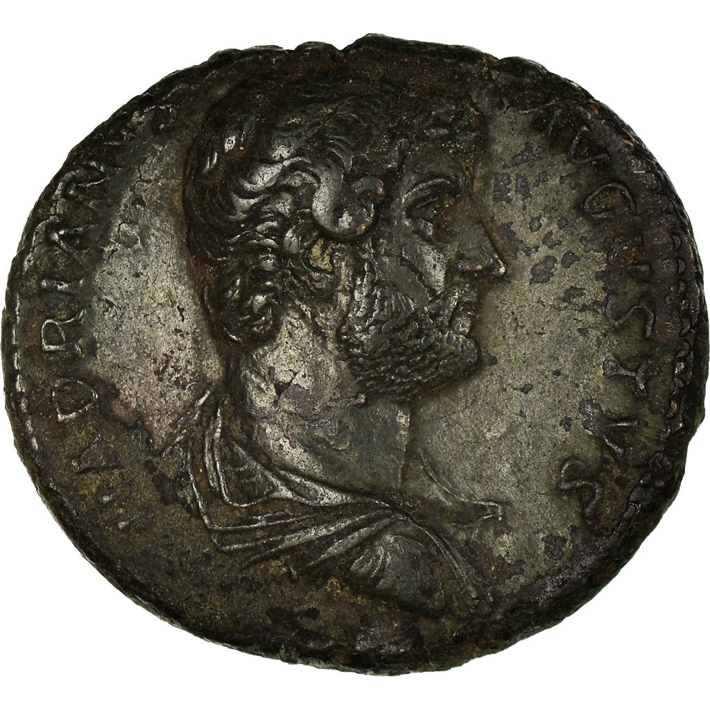 Moneda, Hadrian, As, Roma, BC+, Cobre, RIC:717a