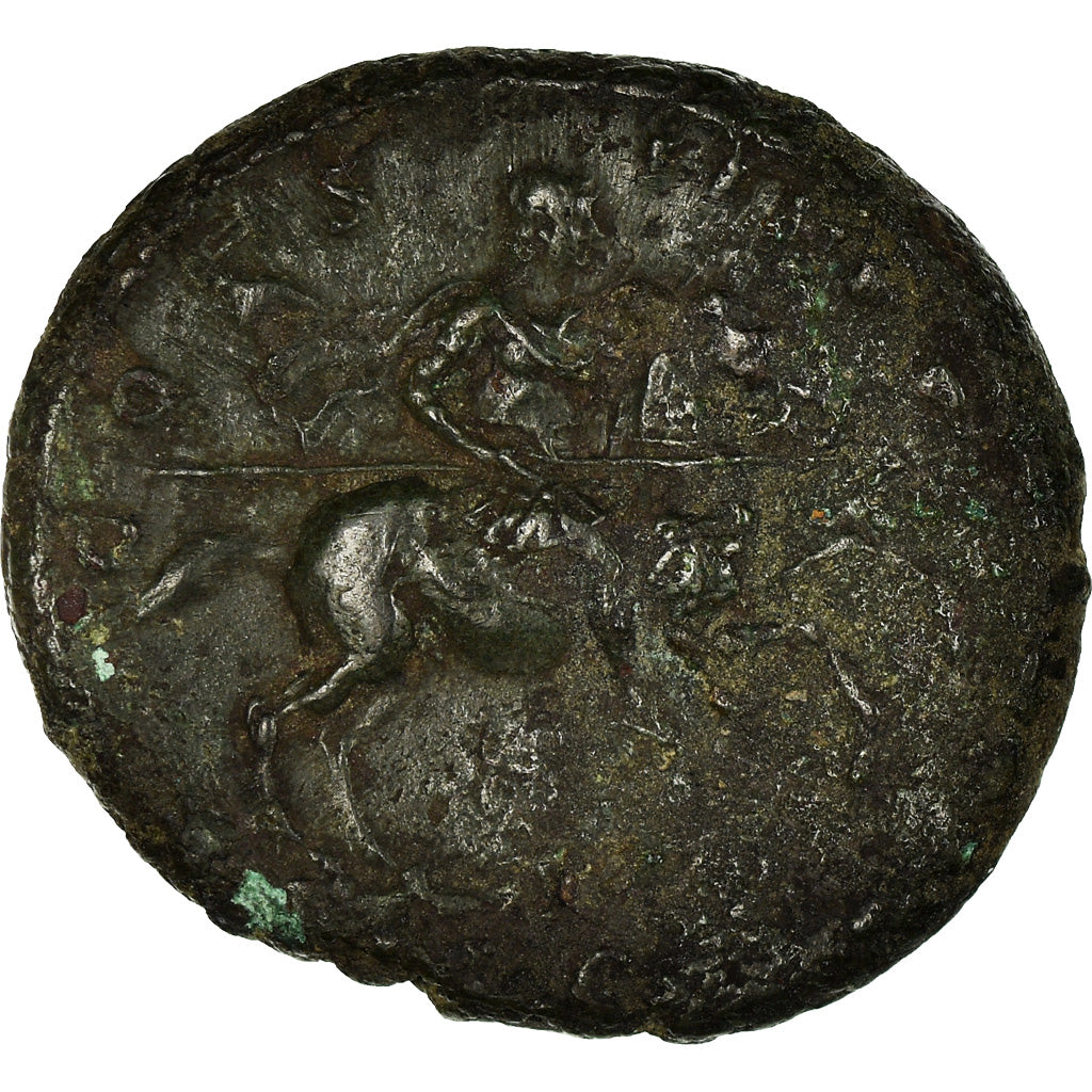 Moneda, Hadrian, As, Roma, BC+, Cobre, RIC:717a