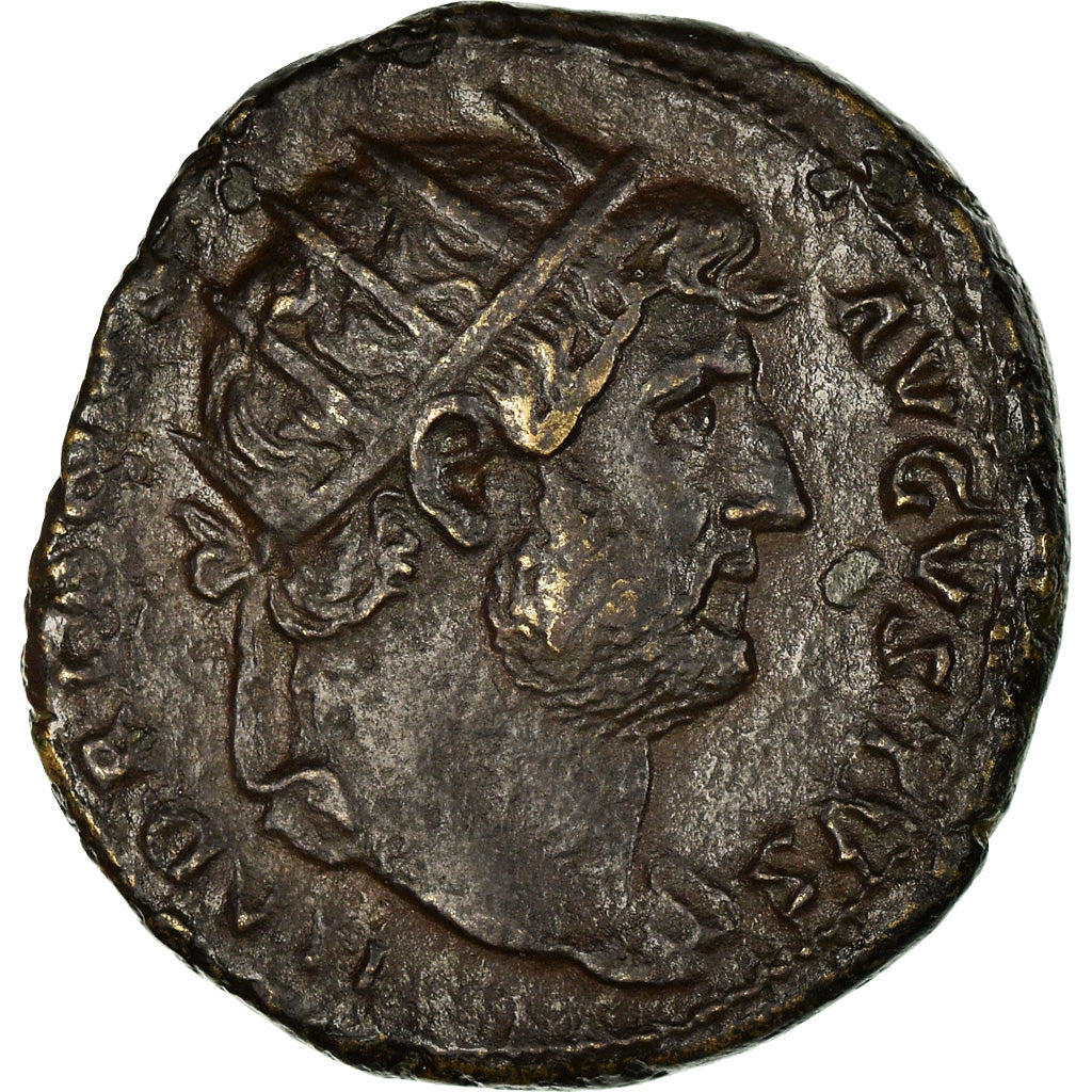 Coin, Hadrian, Dupondius, Roma, EF(40-45), Copper, RIC:972