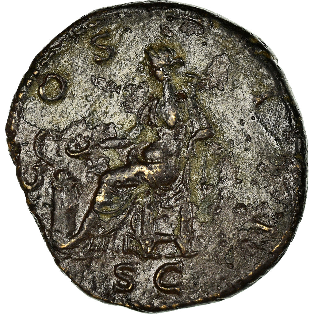 Coin, Hadrian, Dupondius, Roma, EF(40-45), Copper, RIC:972