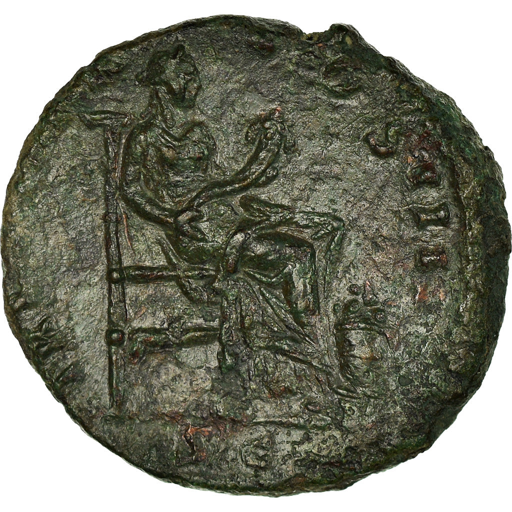 Coin, Antoninus Pius, As, 155-156, Rome, EF(40-45), Bronze, RIC:956