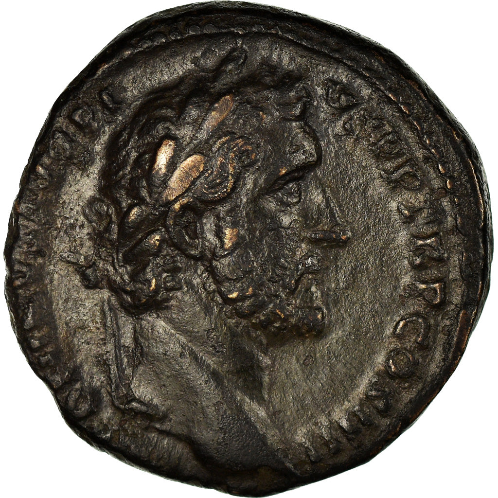 Coin, Antoninus Pius, As, 140-144, Rome, EF(40-45), Bronze, RIC:828