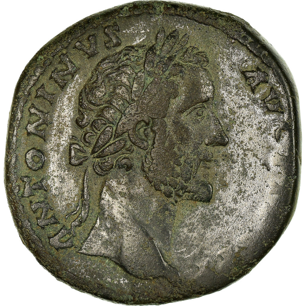 Coin, Antoninus Pius, Sestertius, 140-144, Rome, VF(30-35), Bronze, RIC:1026var
